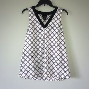 Cynthia Rowley Black and White Tank Top